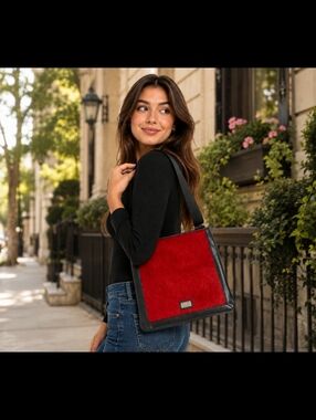Brighton Rare Vintage Calf Hair   Crossbody Bag - Like New
